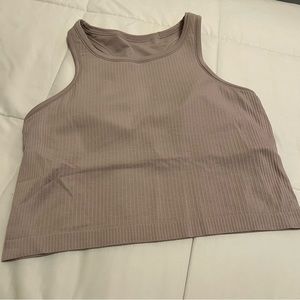 Ebb to Street Cropped Racerback Tank Top 🤍